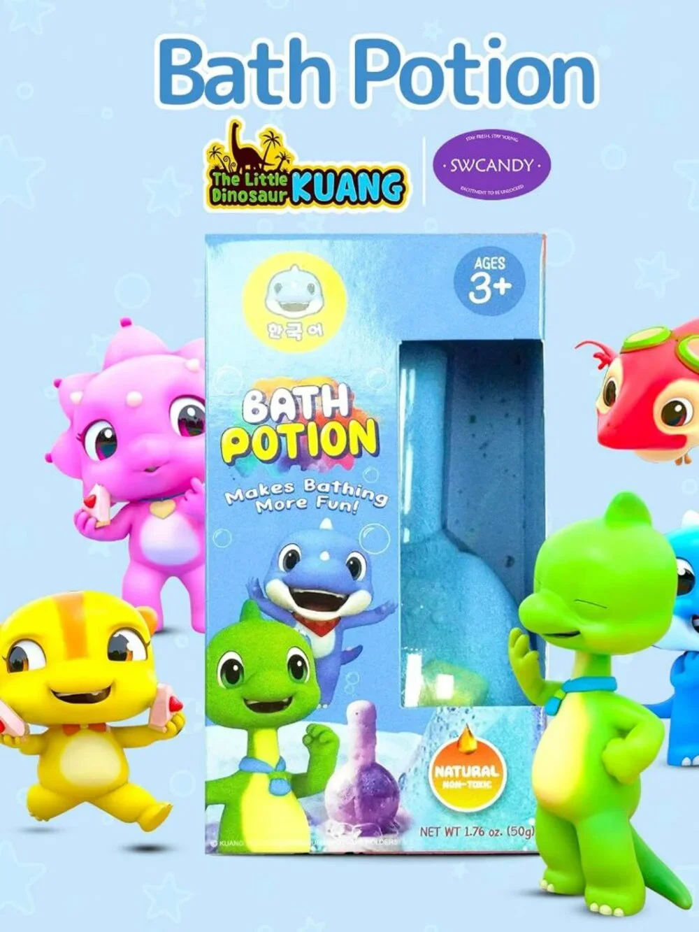 NEW 6 Pack Bath Toys Kids Bath Bomb Potion, Scientific Soap Magical Fizzes